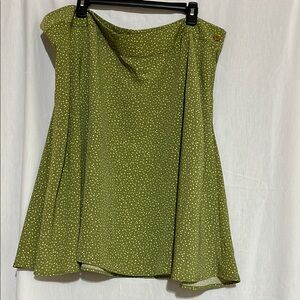 C.J. Banks by Christopher & Banks size 24W Green Polka Dot skirt